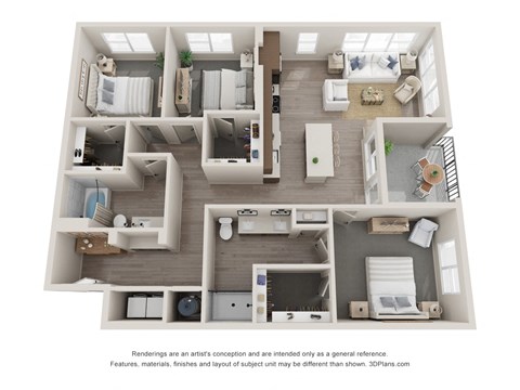 the outlook floor plan  1 bedroom 840 sq ft